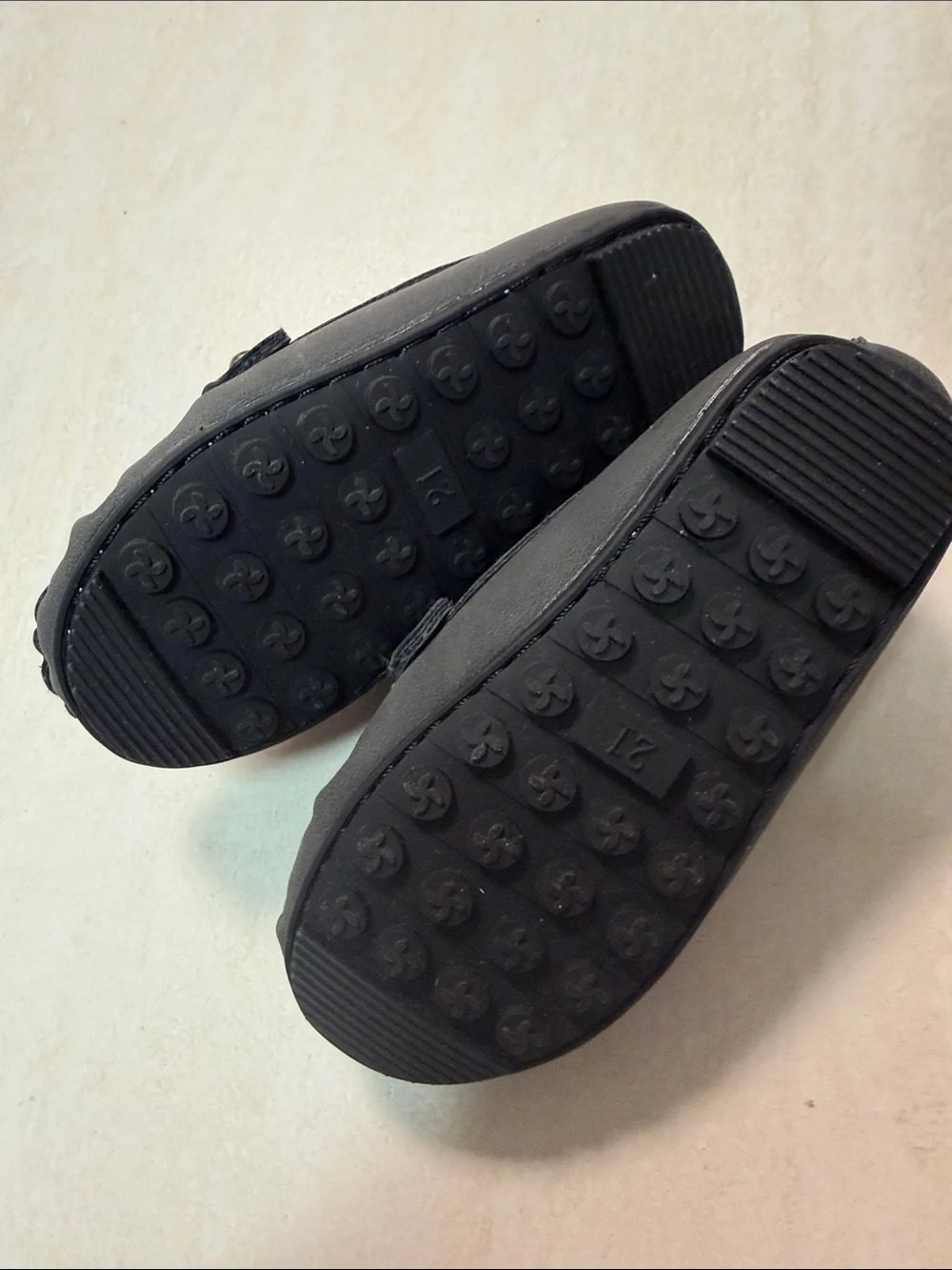 Baby Dark grey Slip-On Driving Loafers with Metal Bit
